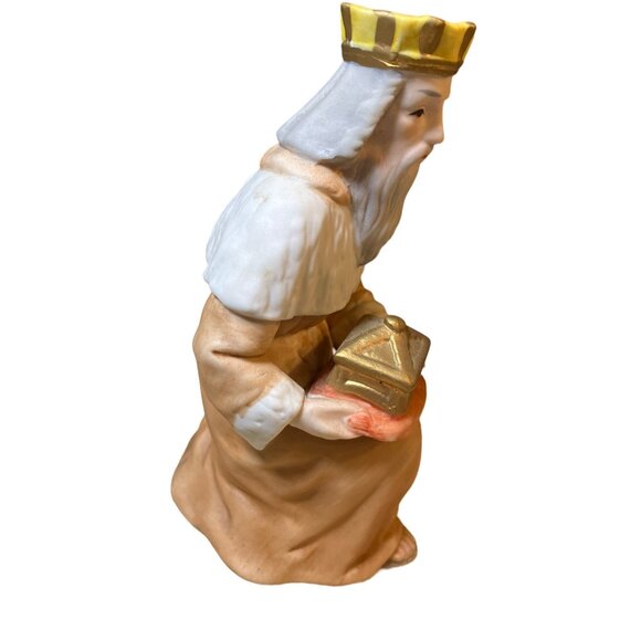 Homco 5603 CERAMIC CHRISTMAS NATIVITY Kneeling WISEMAN REPLACEMENT - Picture 3 of 12